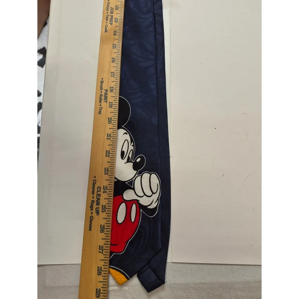 Vtg Disney Mickey Unlimited Navy Blue Mickey Mouse Graphic Necktie Balancine Inc